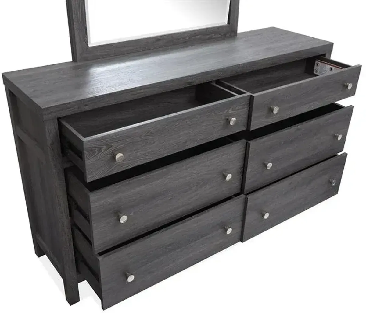 Merifield Black Dresser & Mirror