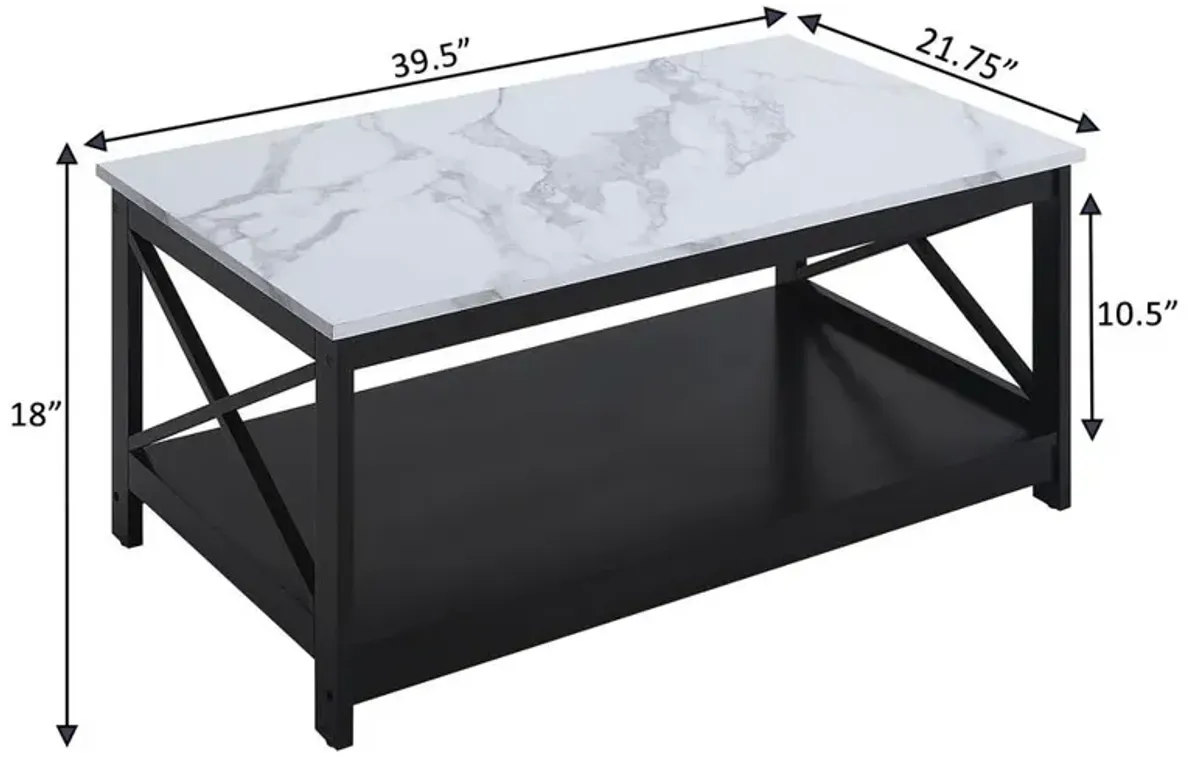 Convience Concept, Inc. Oxford Coffee Table with Shelf