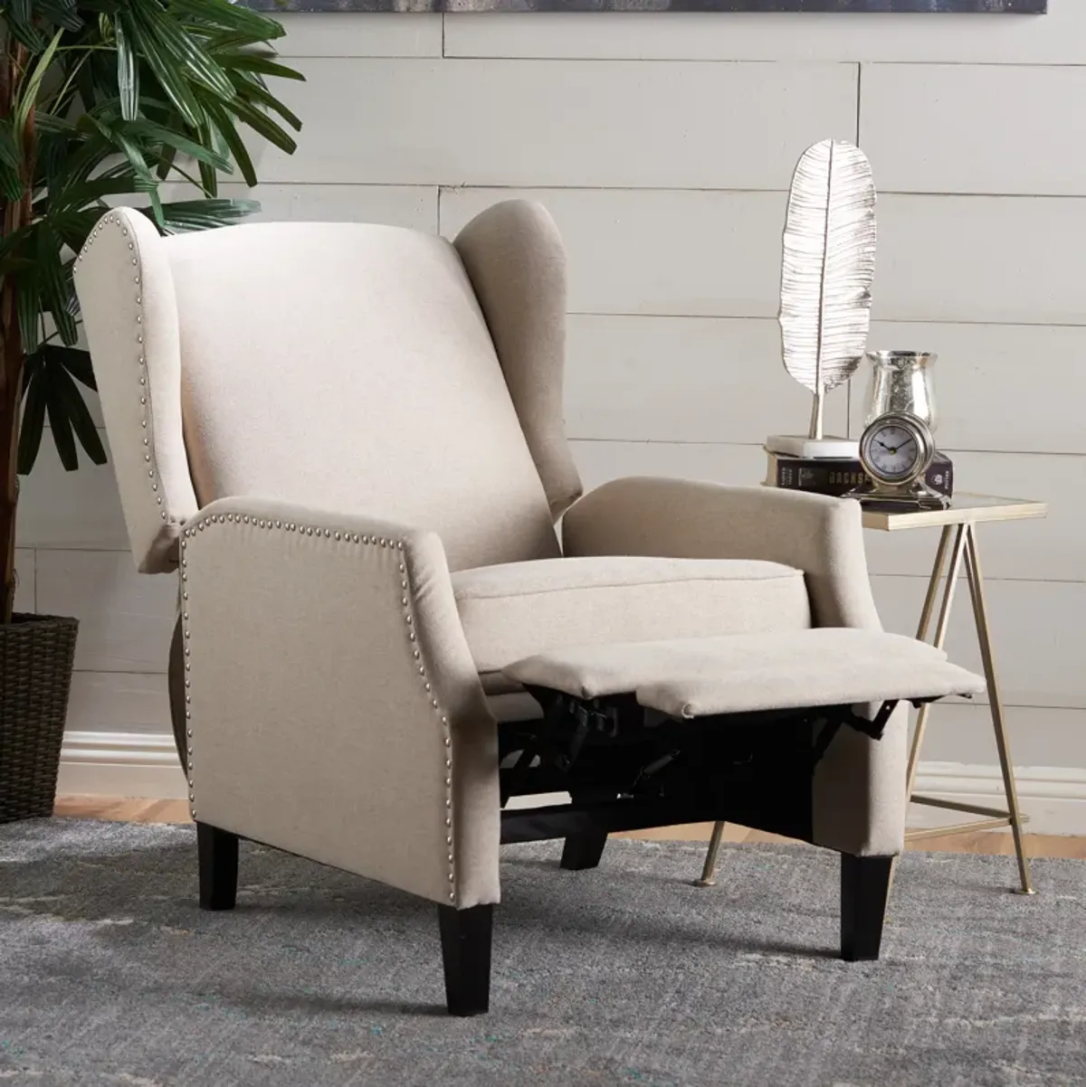 Merax Fabric Armchair Push Back Recliner