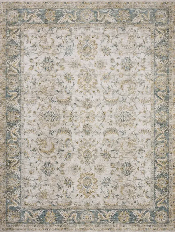 Gaia GAA04 Natural/Ocean 7'10" x 10'2" Rug