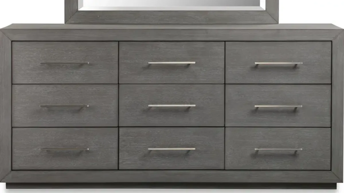 Melbourne Nine Drawer Dresser in Mineral