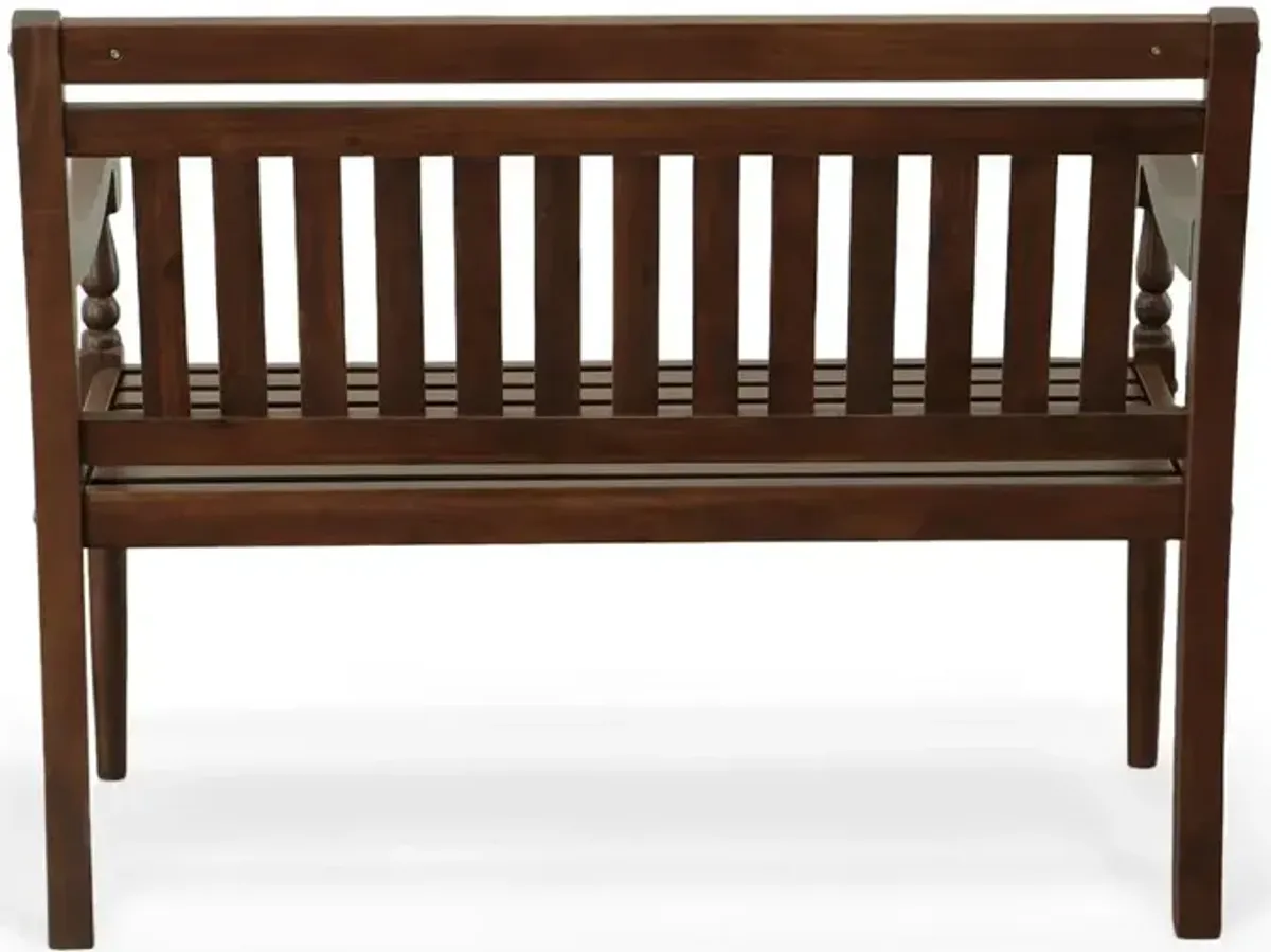 Carolina Living Belmont Outdoor Wooden Bench - Elm