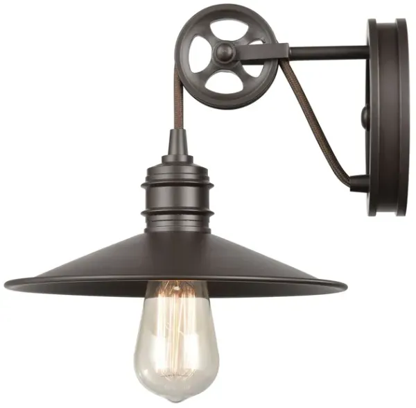 Spindle Wheel 8'' High 1-Light Sconce