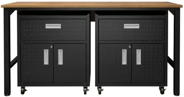 Fortress Dark Gray 3-Piece Garage Set