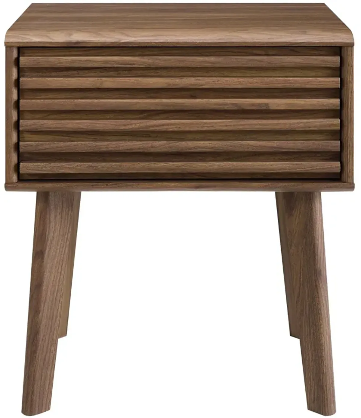 Render End Table Nightstand Walnut