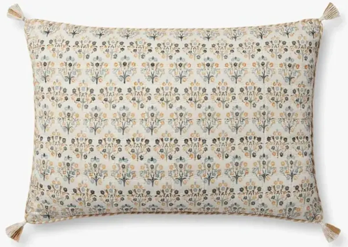 PLL0116 Wheat/Multi 16''x26'' Down Pillow