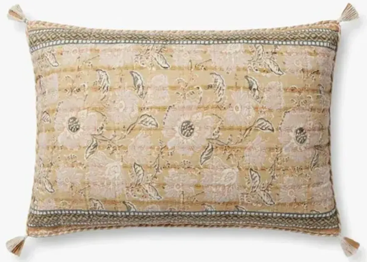 PLL0116 Wheat/Multi 16''x26'' Down Pillow