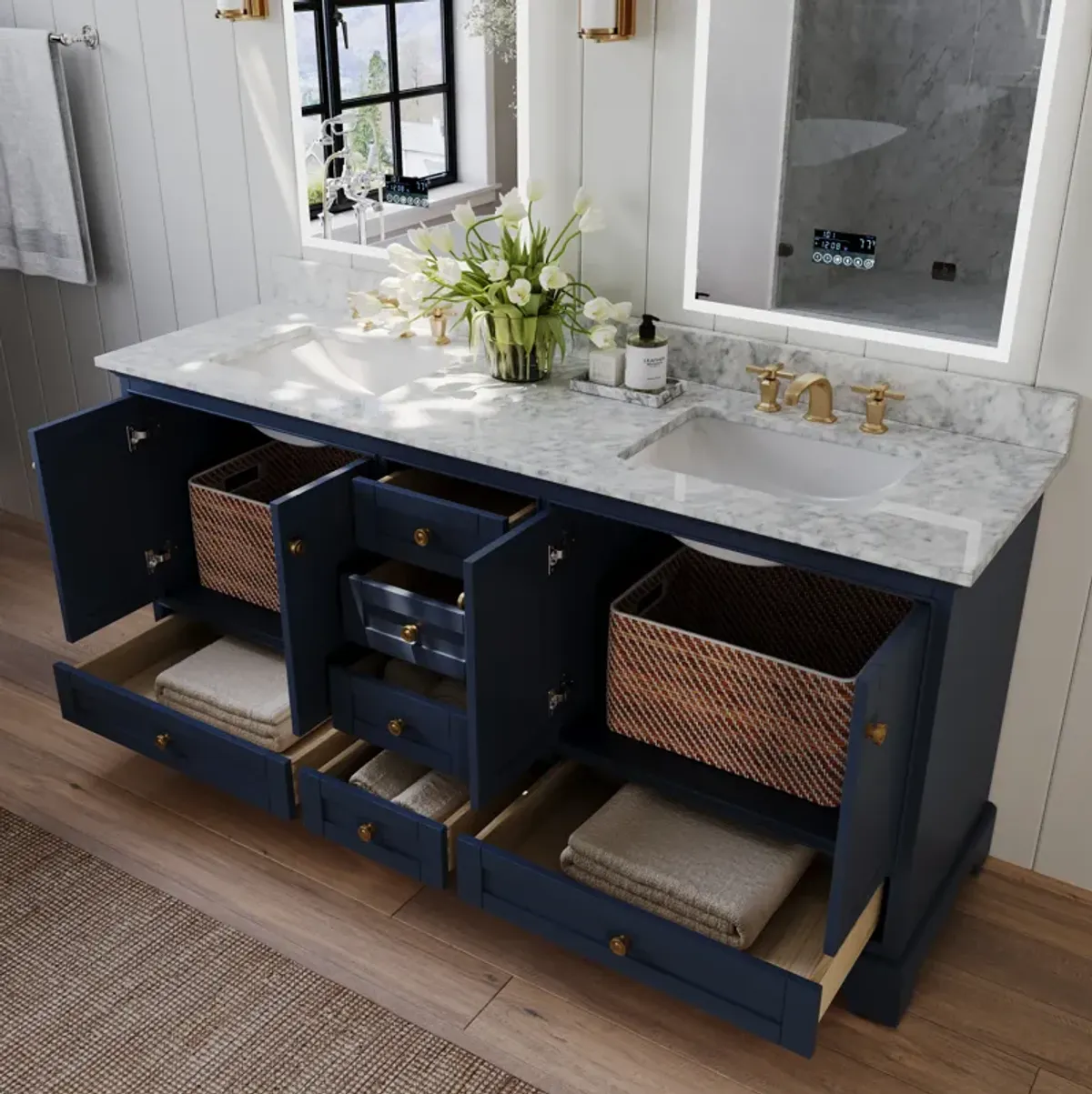 Audrey 72 in. Bath Vanity Set