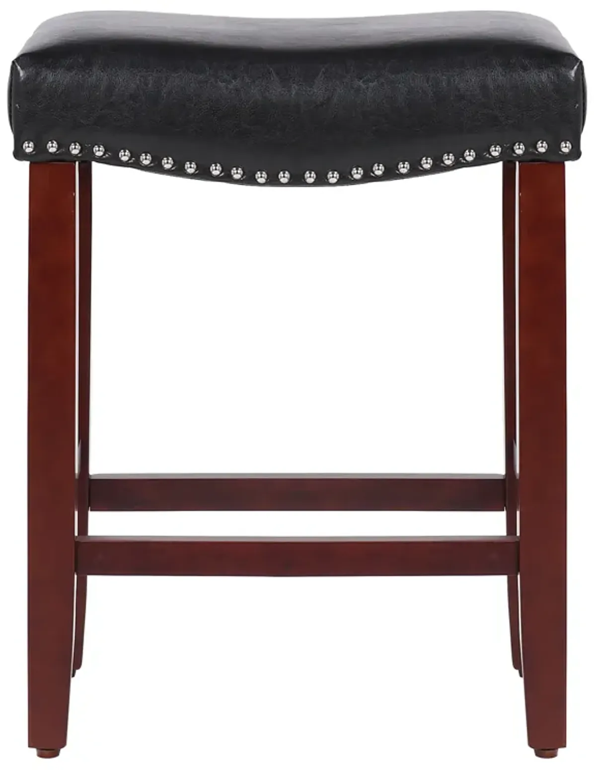 WestinTrends 24" Upholstered Saddle Seat Counter Stool