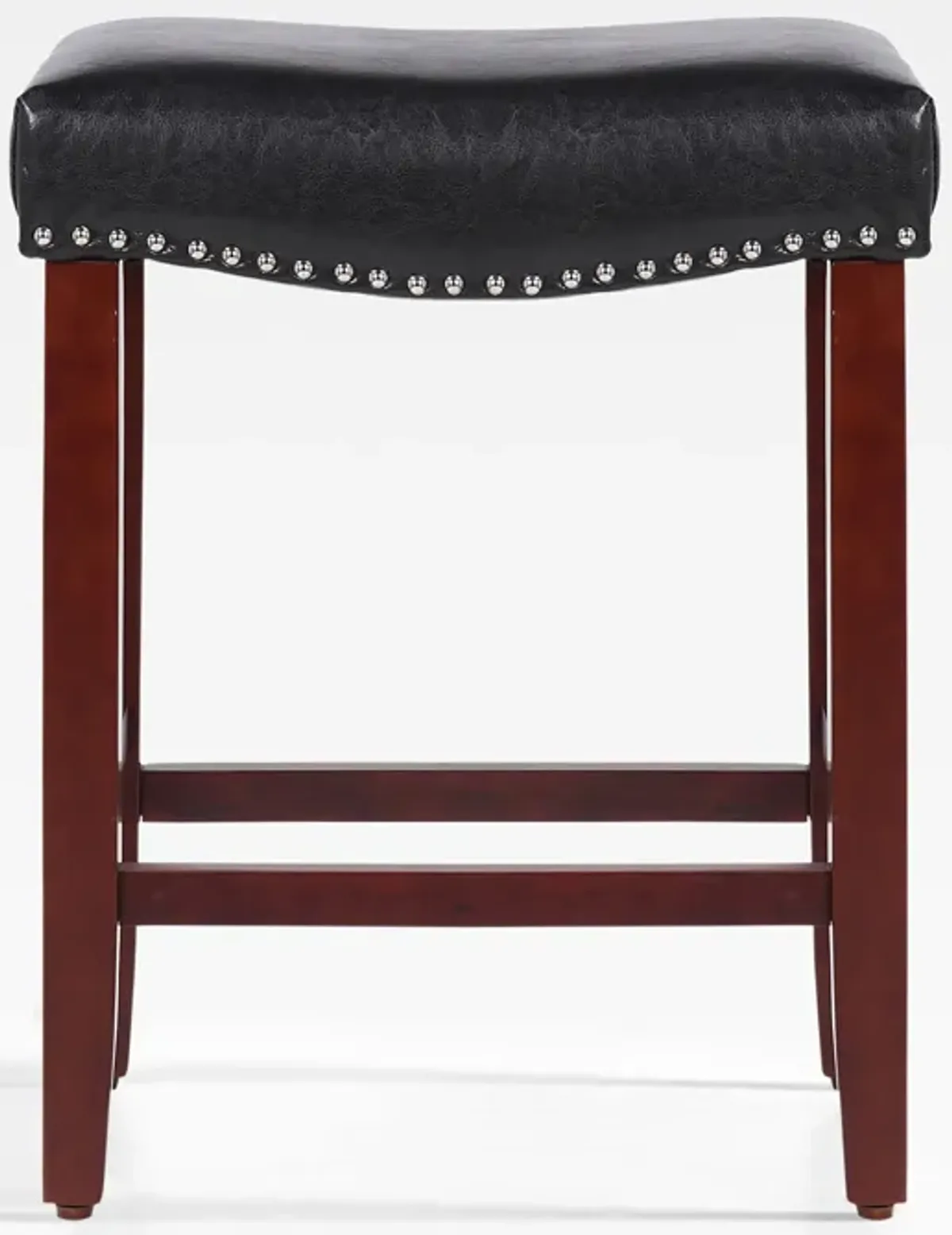 WestinTrends 24" Upholstered Saddle Seat Counter Stool