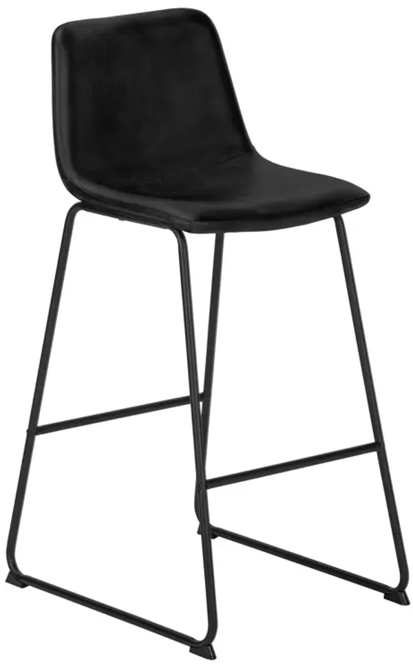 Monarch Specialties Office Chair, Bar Height, Standing, Computer Desk, Work, Pu Leather Look, Metal, Contemporary, Modern