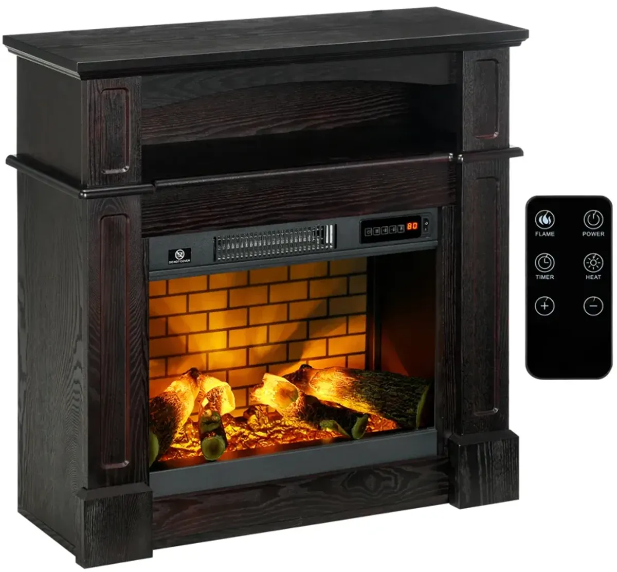 Streamdale 31" Electric Fireplace with Mantel, Remote Control
