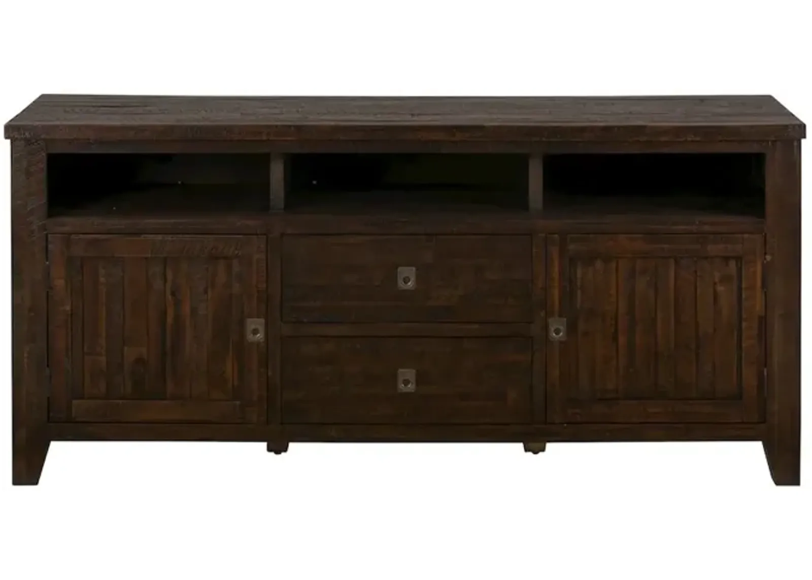 Jofran Kona Grove Distressed Rustic Solid Wood 70 Media Unit