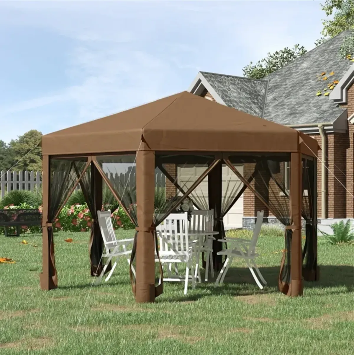 Waterproof Pop-Up Party Tent Easy Setup Canopy for Weddings, BBQs & Gatherings