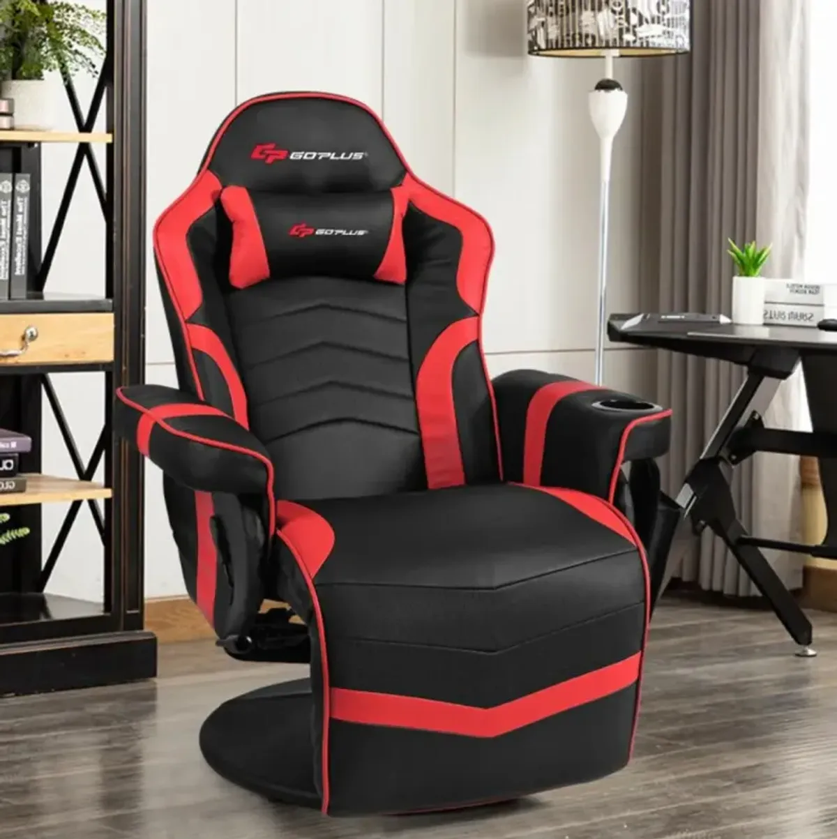 Hivvago Ergonomic High Back Massage Gaming Chair with Pillow