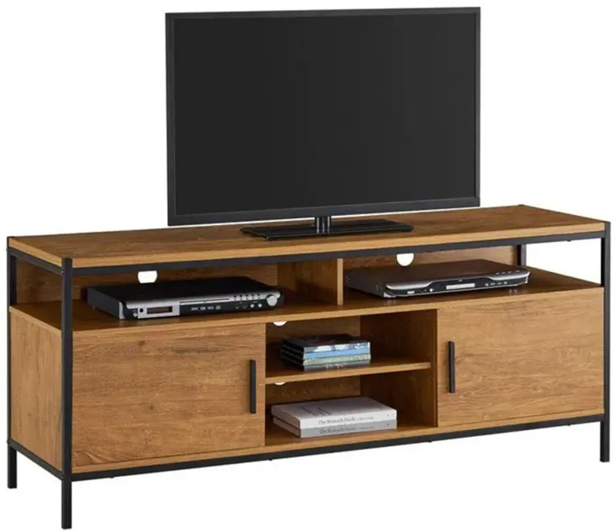 Caffoz Wood TV Media Stand for TVs up to 65