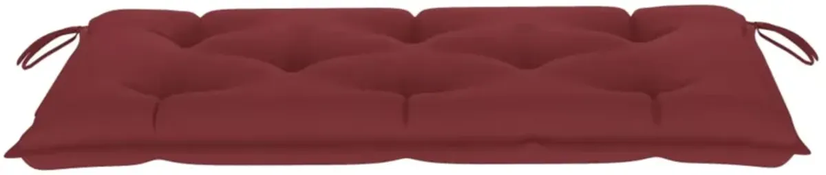 vidaXL Garden Bench Cushion Wine Red 39.4"x19.7"x 2.8" Fabric