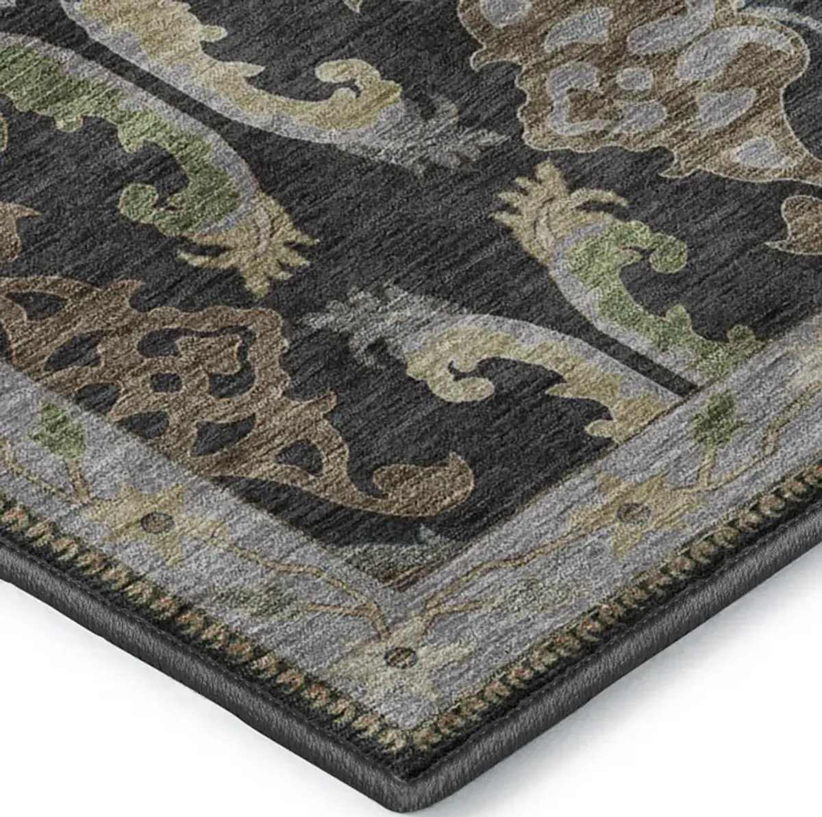 Hatay HY6 Black 2'3" x 7'6" Rug