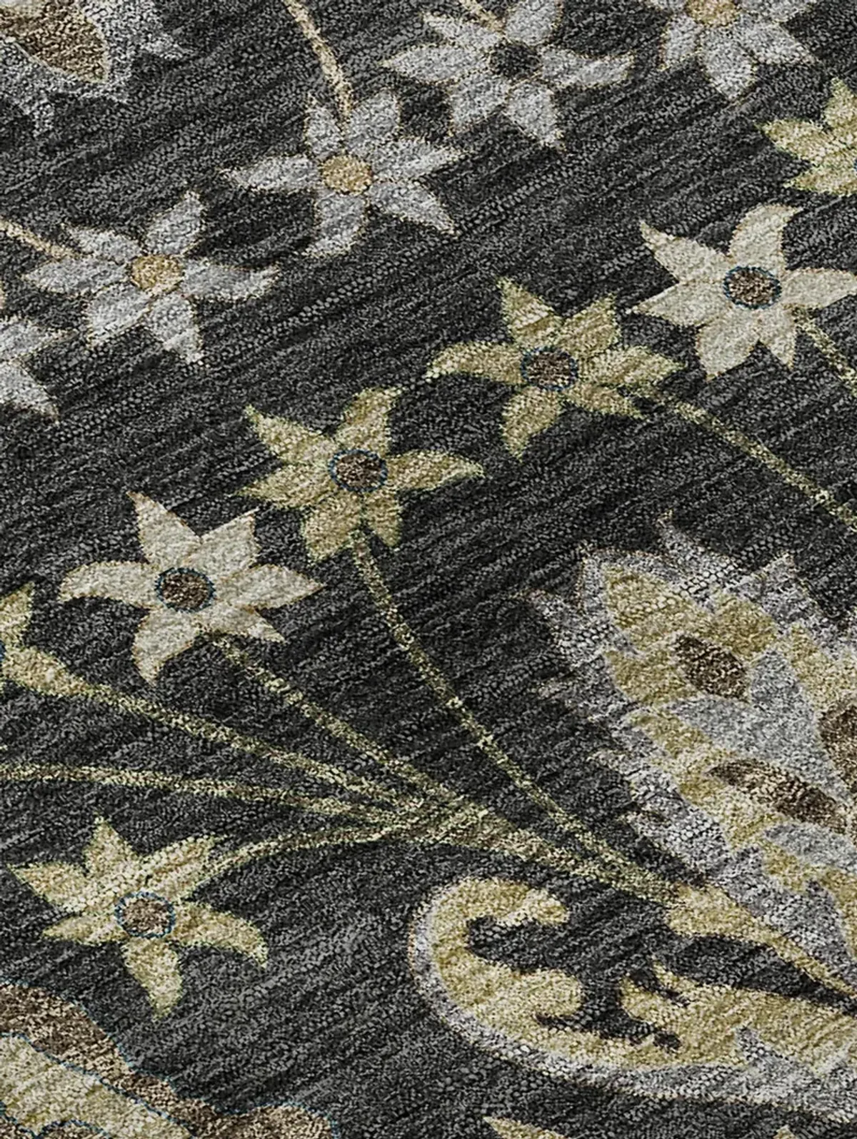 Hatay HY6 Black 2'3" x 7'6" Rug