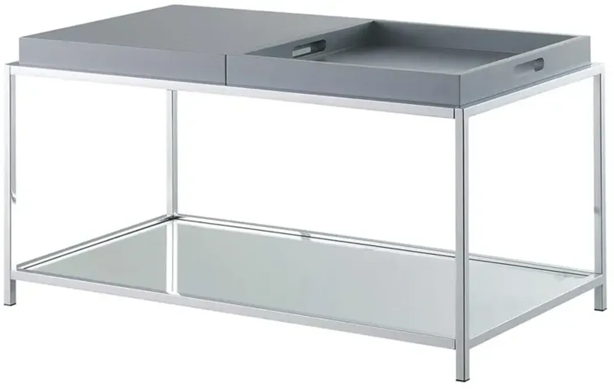 Convenience Concepts Palm Beach Coffee Table, Gray