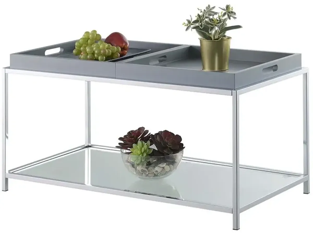 Convenience Concepts Palm Beach Coffee Table, Gray