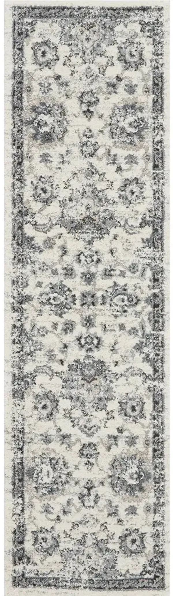 Fusion FSS15 Cream/Gray 2'2" x 7'6" Rug