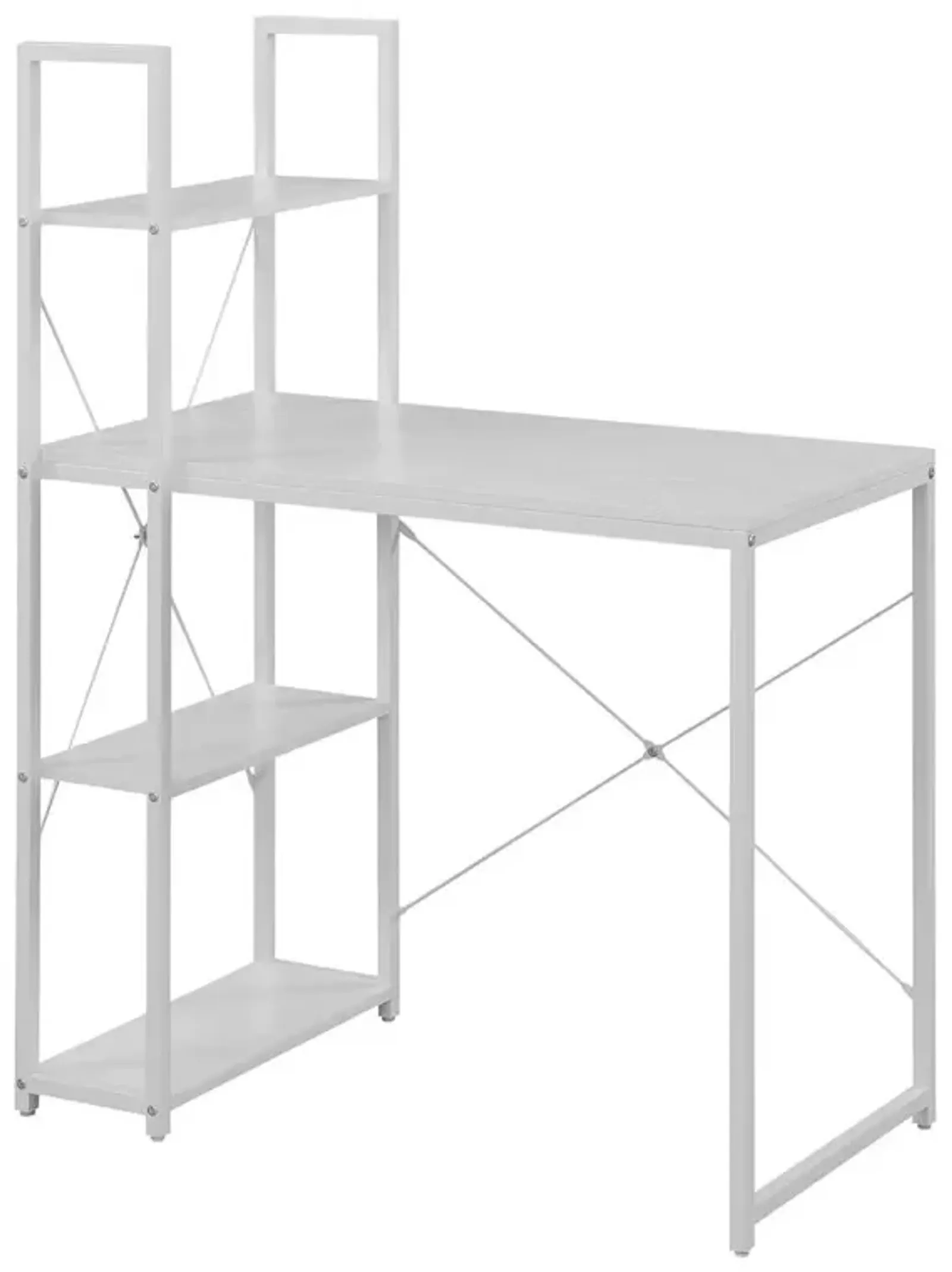 Convenience Concepts Designs2Go Office Workstation with Shelves, R4-0558