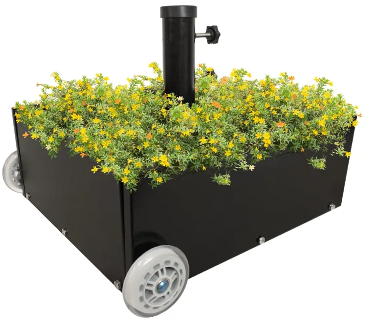 Rolling Umbrella Base with Planter