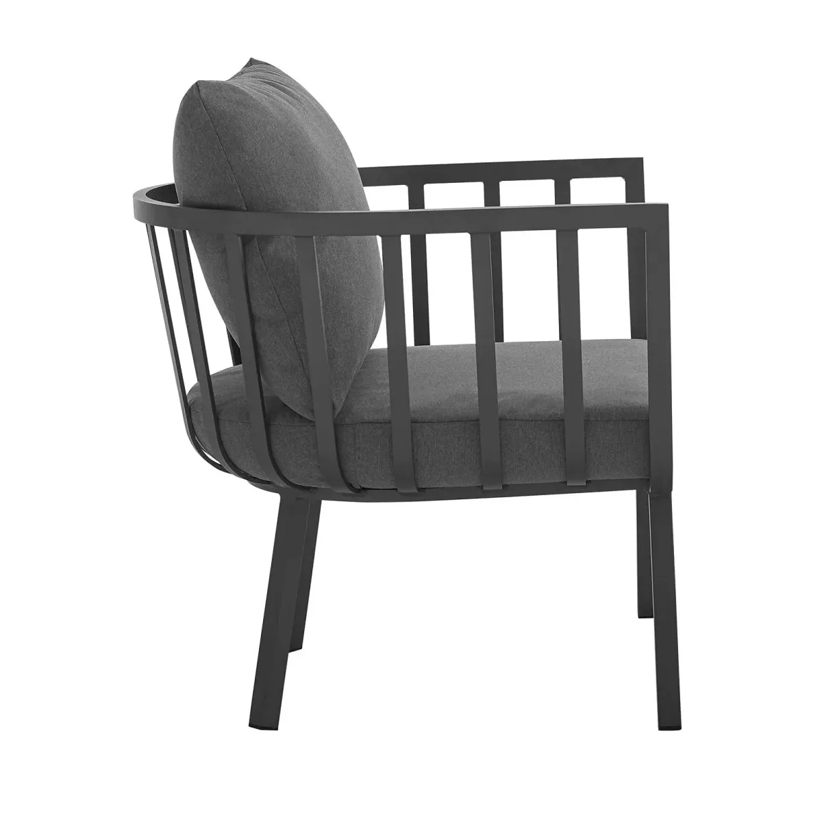 Modway Riverside Outdoor Furniture, Armchair, Gray Charcoa
