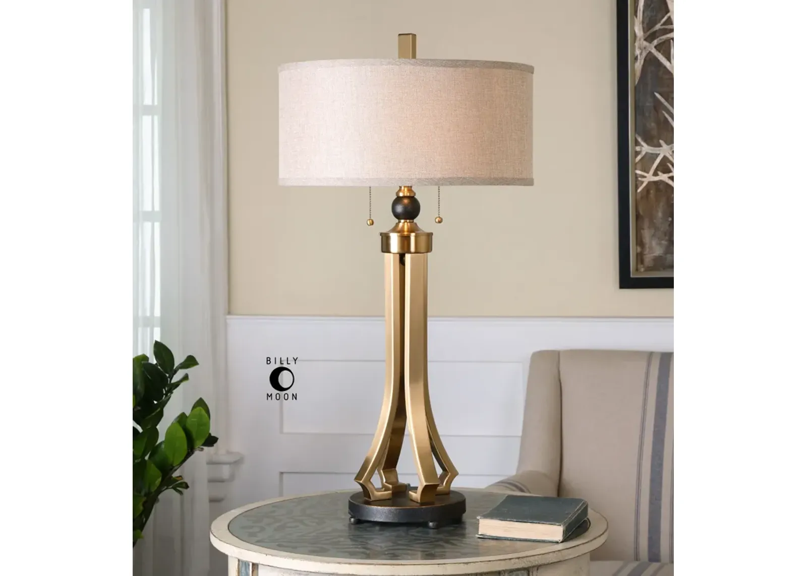 Uttermost Selvino Brushed Brass Table Lamp