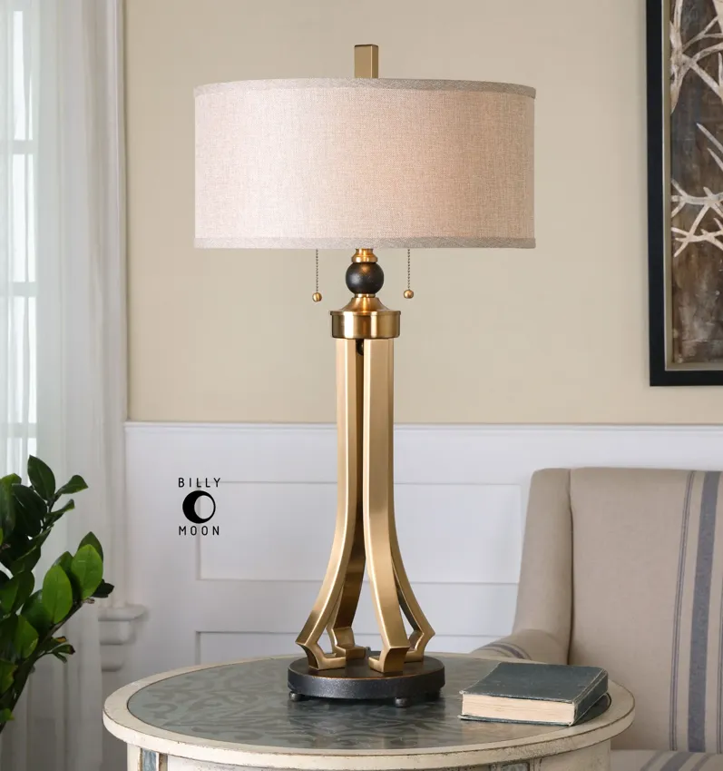 Uttermost Selvino Brushed Brass Table Lamp