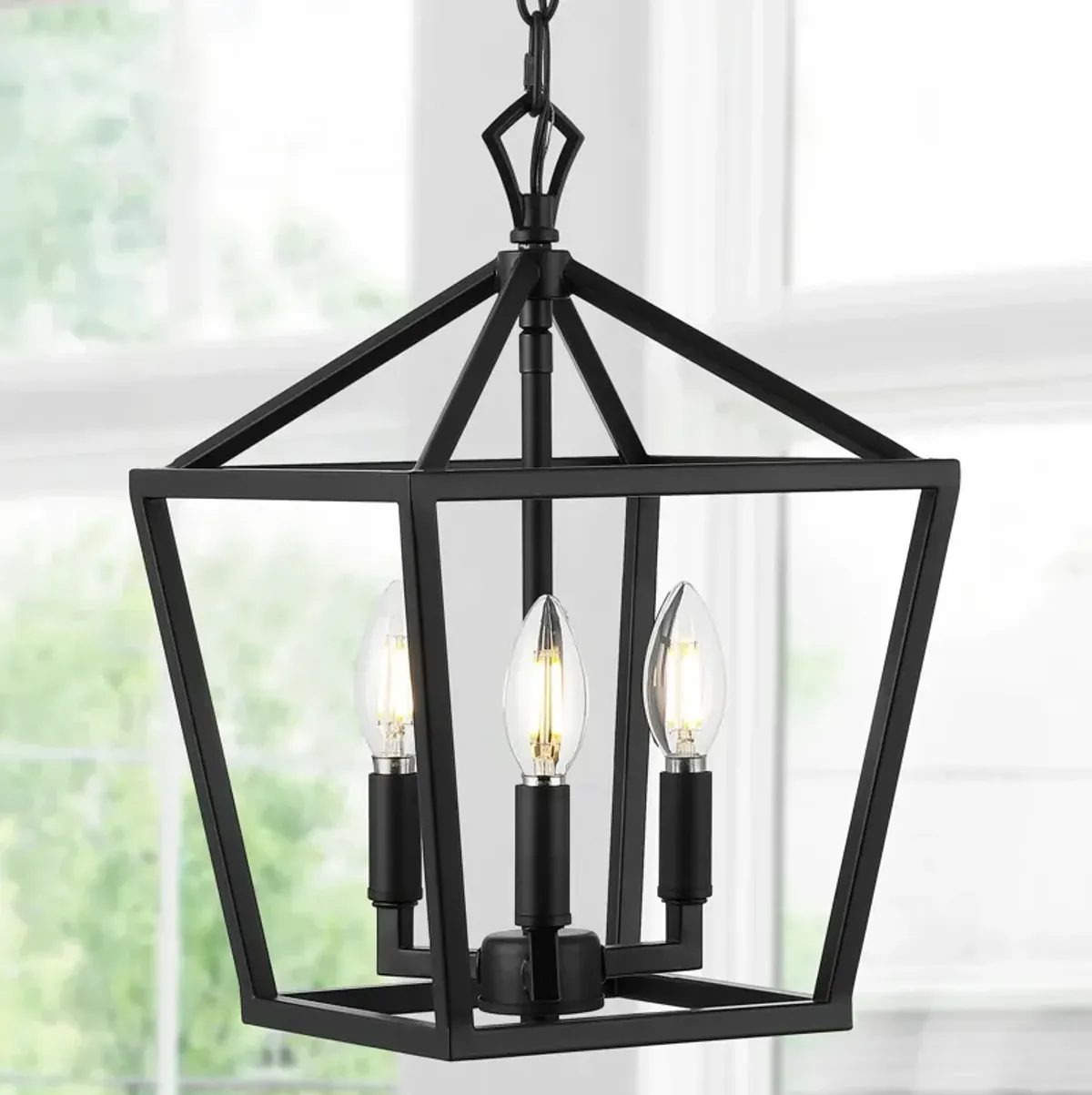 PagodaBulb Lantern Metal LED Pendant