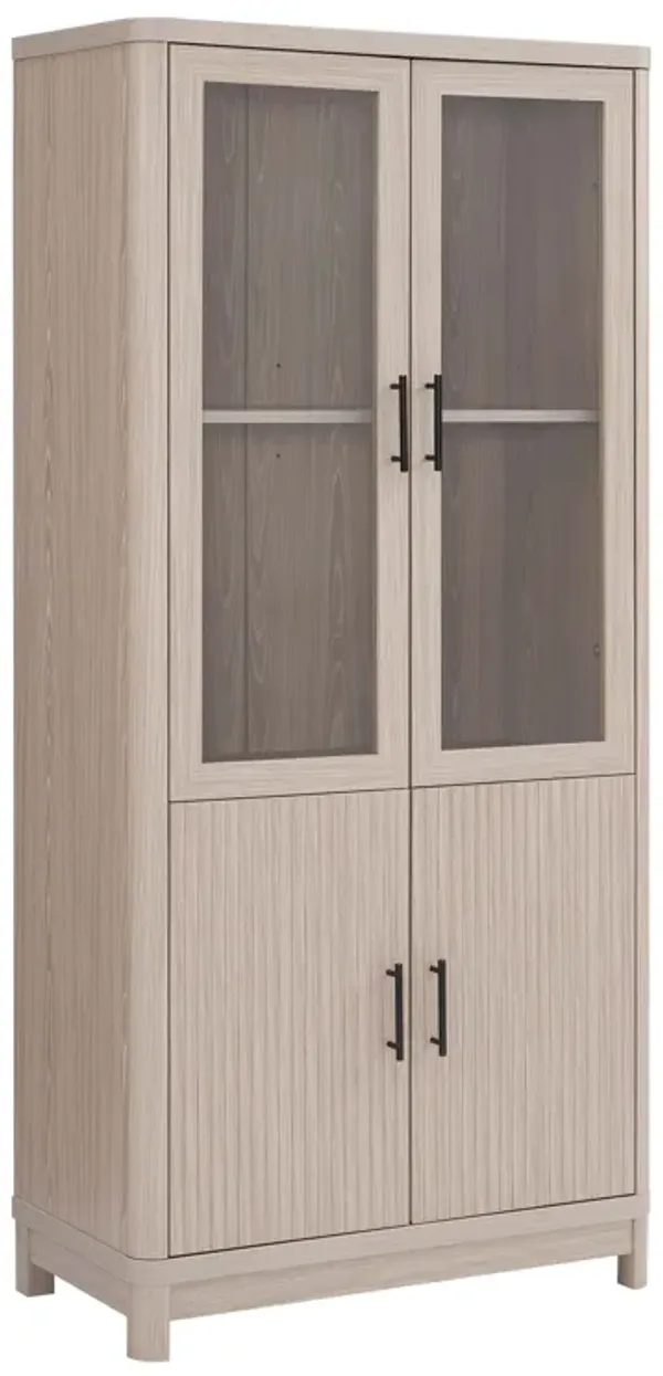 Jodie Light Gray Bookcase