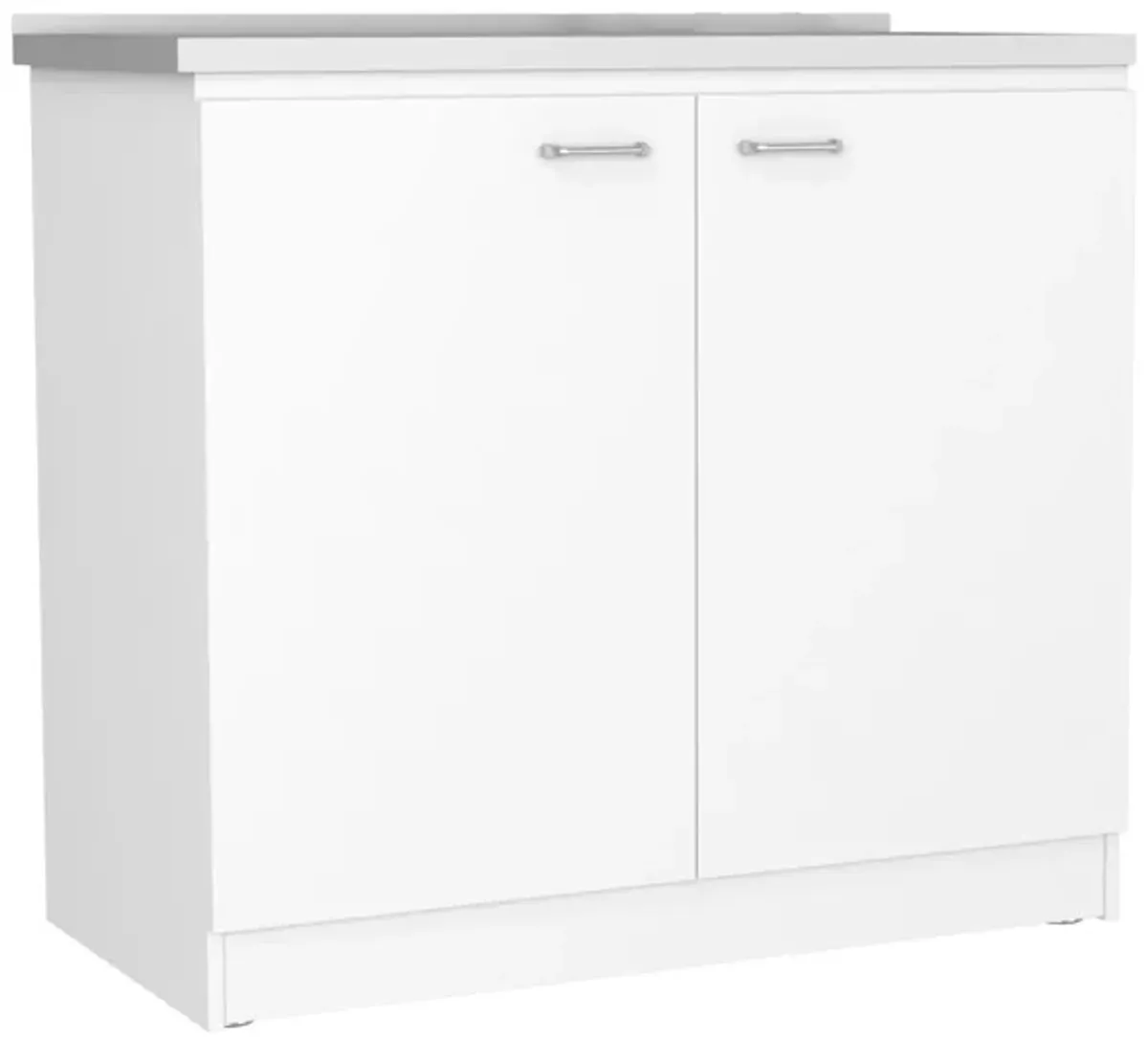 DEPOT E-SHOP Salento Freestanding Sink, Double Door Cabinet, Two Shelves