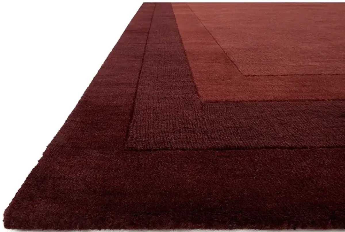 Hamilton HM01 Red 7'10" x 11' Rug