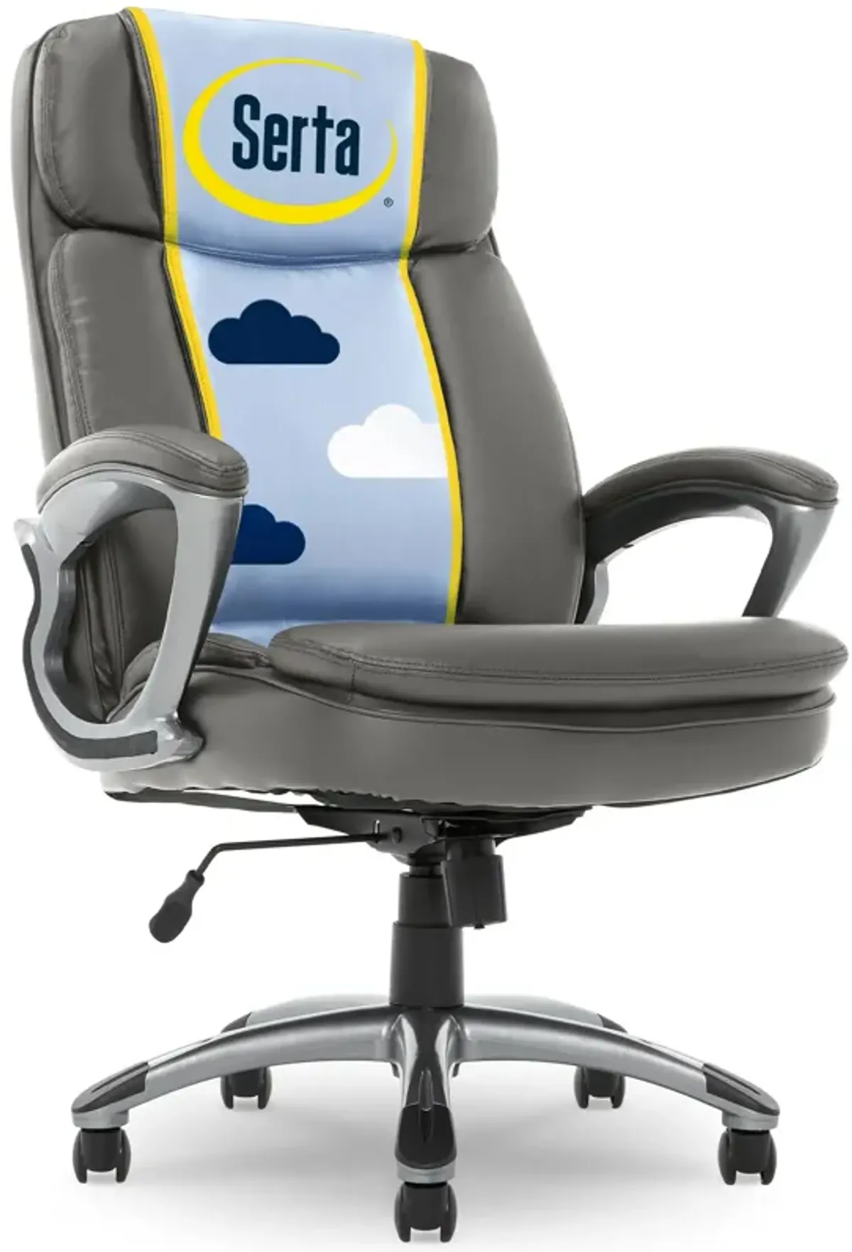 Serta Fairbanks Big and Tall High Back Executive Office Chair, Ergonomic Gaming Computer Chair with Layered Body Pillows, Contou