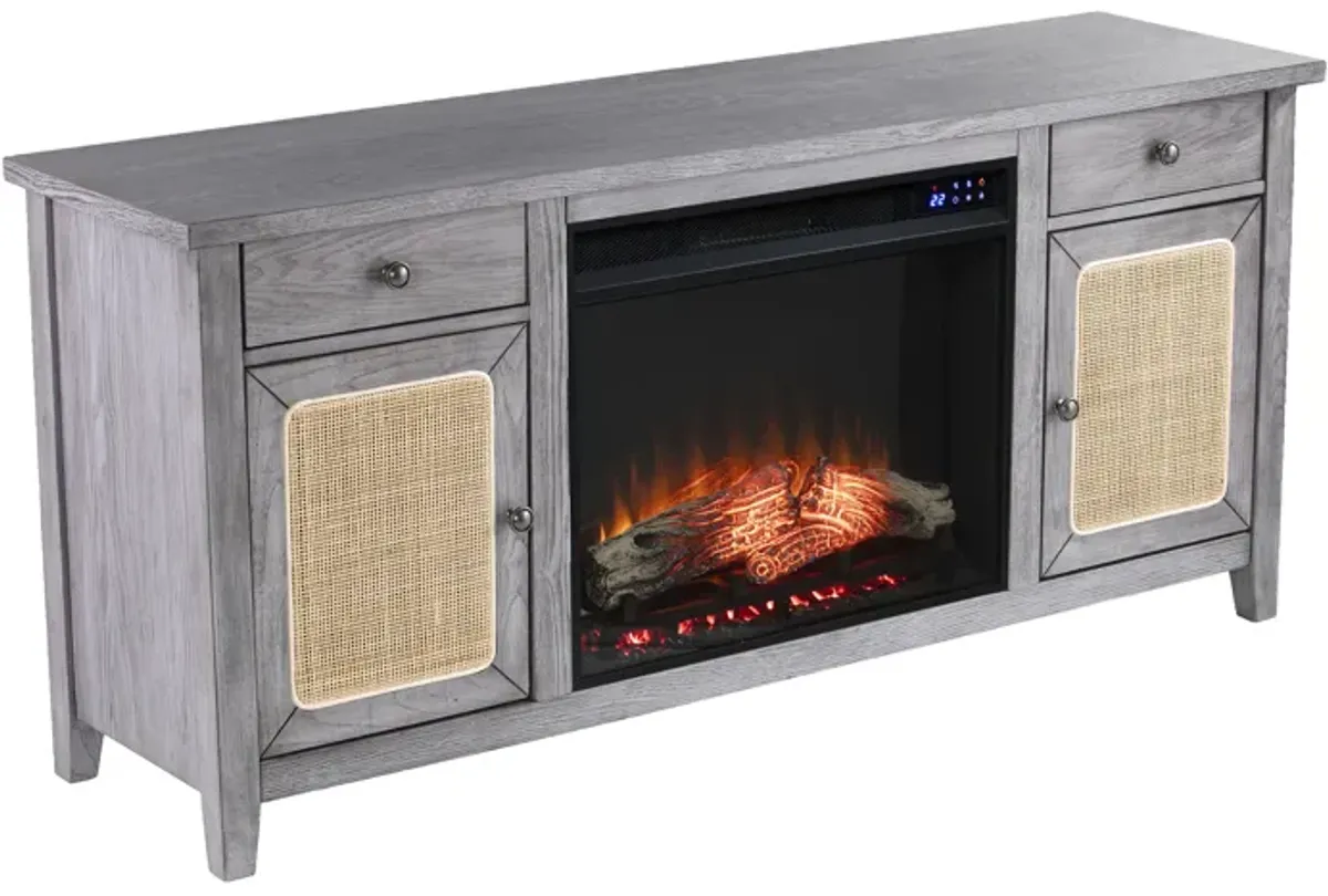 Raegan Elecectric Touch Fireplace Console