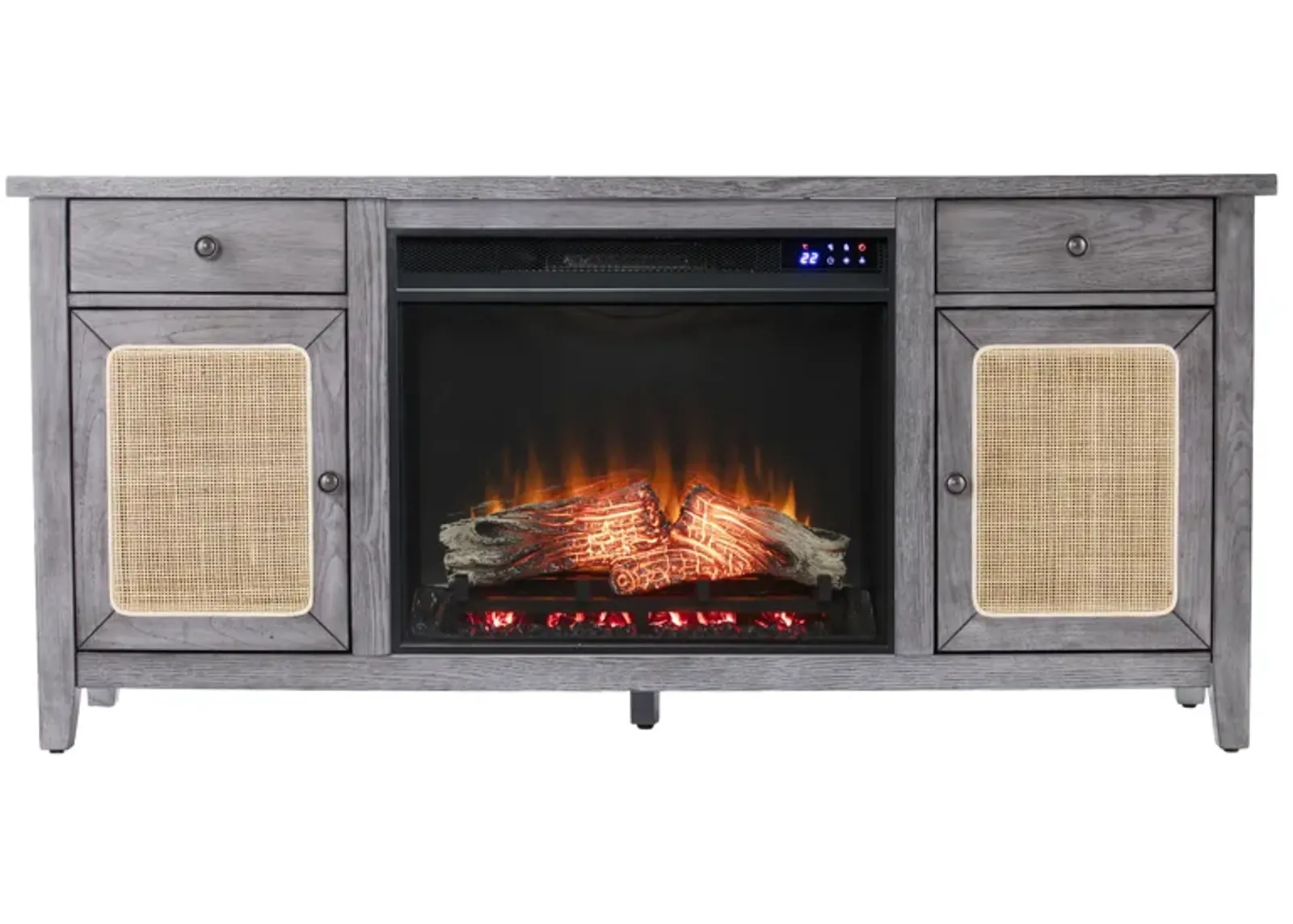 Raegan Elecectric Touch Fireplace Console