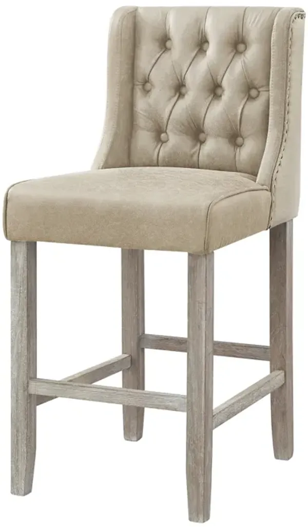 Rustic Manor Shyann Leather PU Counter Stool (Set of 2)