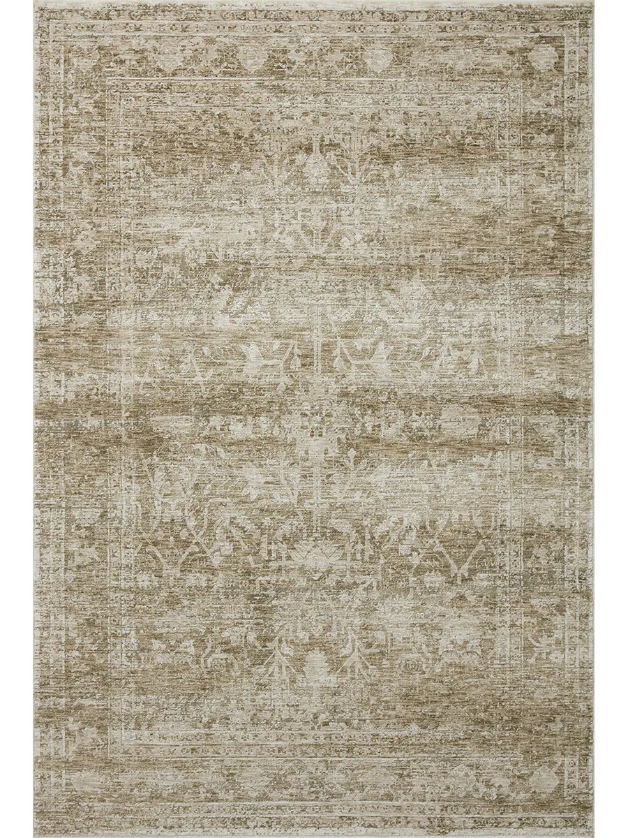 Honora Khaki/Beige 3'9" x 5'9" Accent Rug by Amber Lewis x Loloi