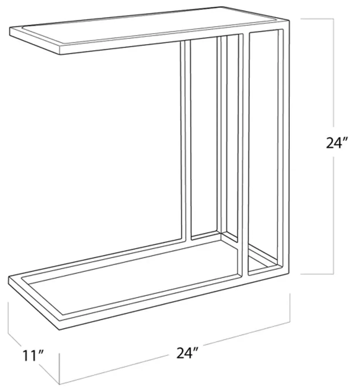 Echelon Sofa Hugger Table