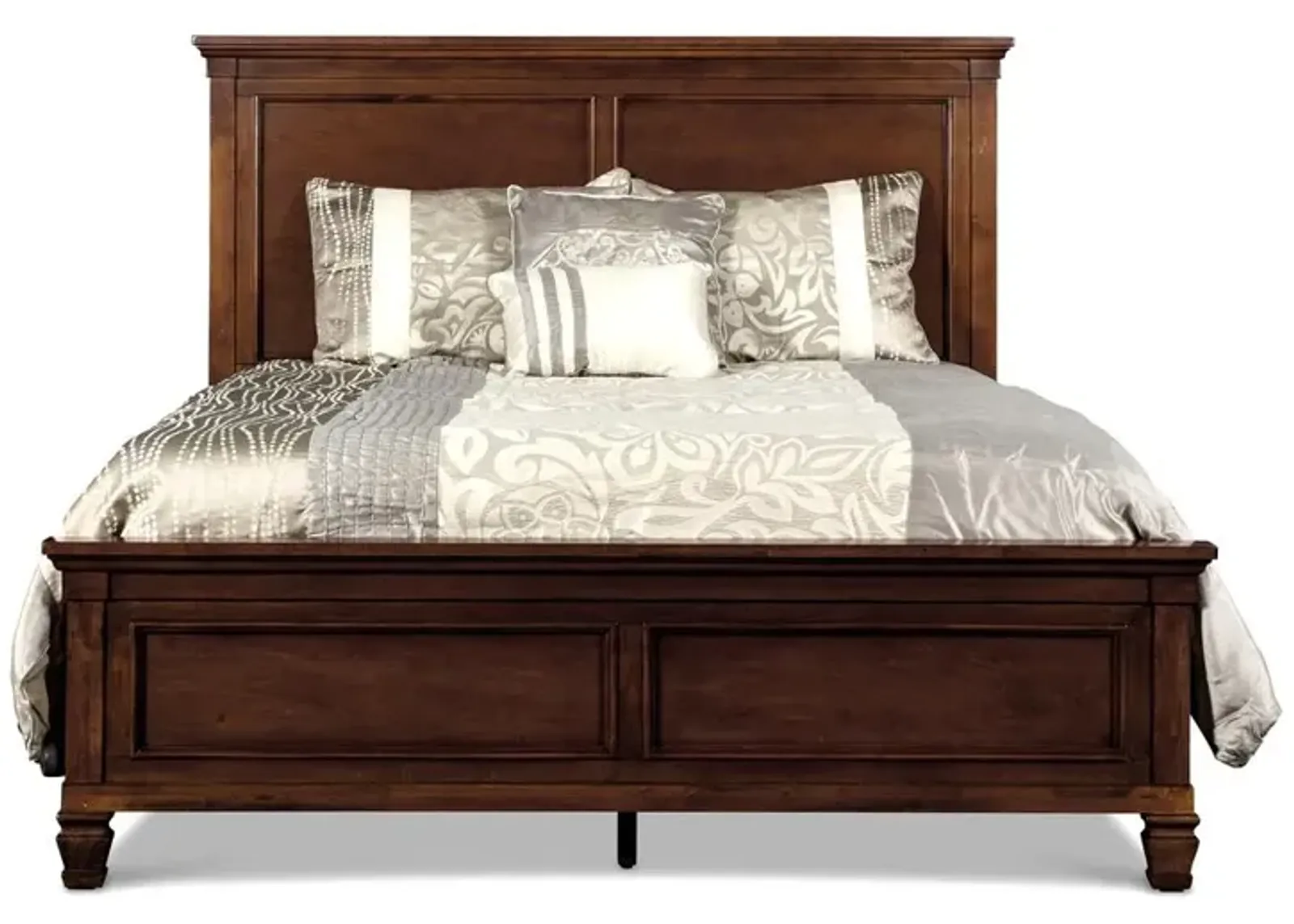 New Classic Furniture Furniture Tamarack Contemporary Solid Wood 3/3 Twin Bed in Cherry