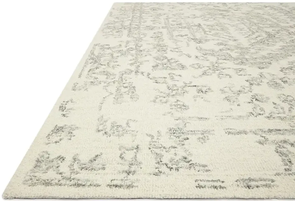 Annie ANN01 White/Grey 5' x 7'6" Rug