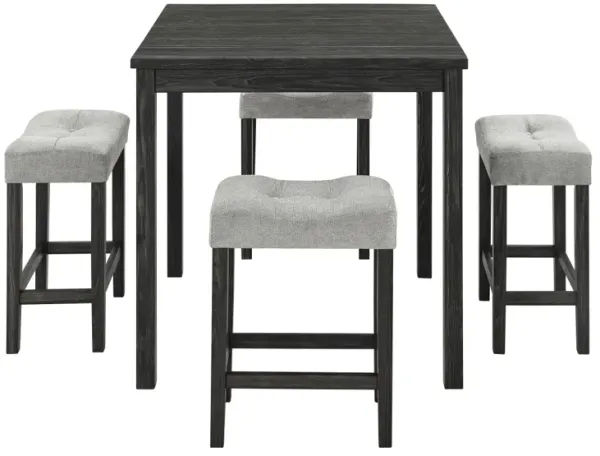Dining Table, Bar Table and Chairs Set, 5 Piece Dining Table Set, Industrial Breakfast Table Set, for Living Room, Dining Room, Game Room