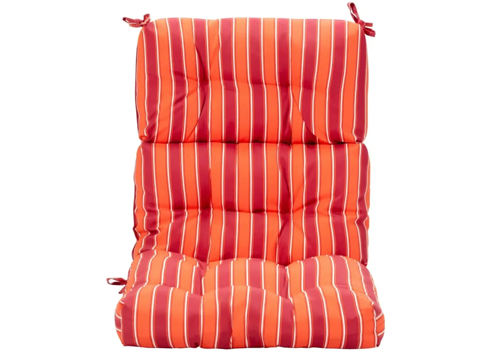 Tufted Patio High Back Chair Cushion with Non-Slip String Ties