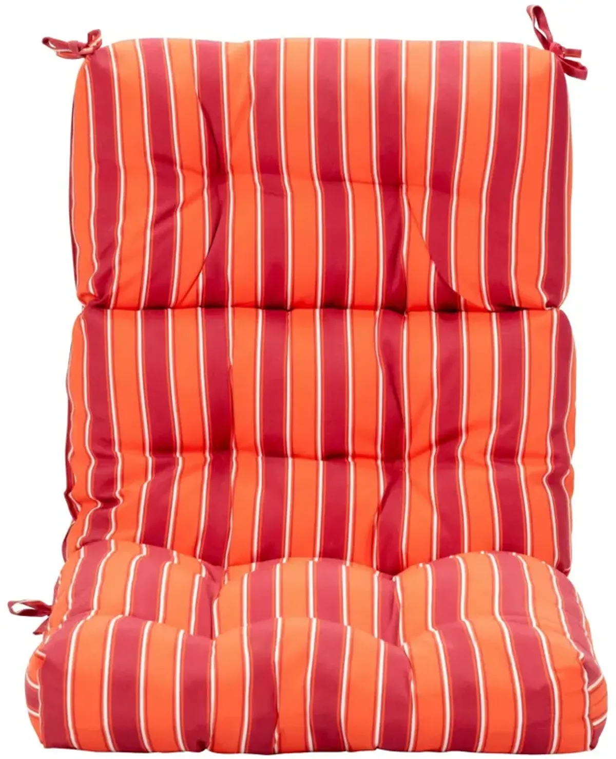 Tufted Patio High Back Chair Cushion with Non-Slip String Ties