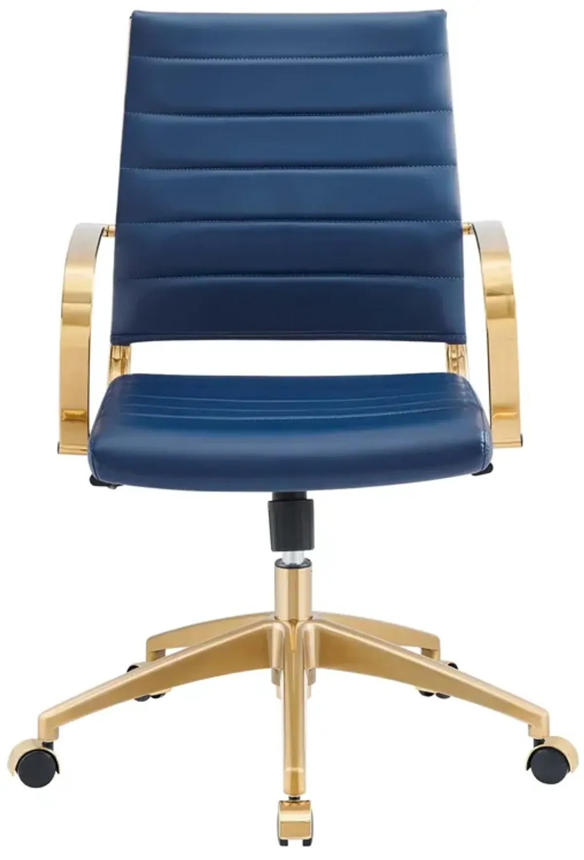 Modway Furniture - Jive Gold Stainless Steel Midback Office Chair Gold Black