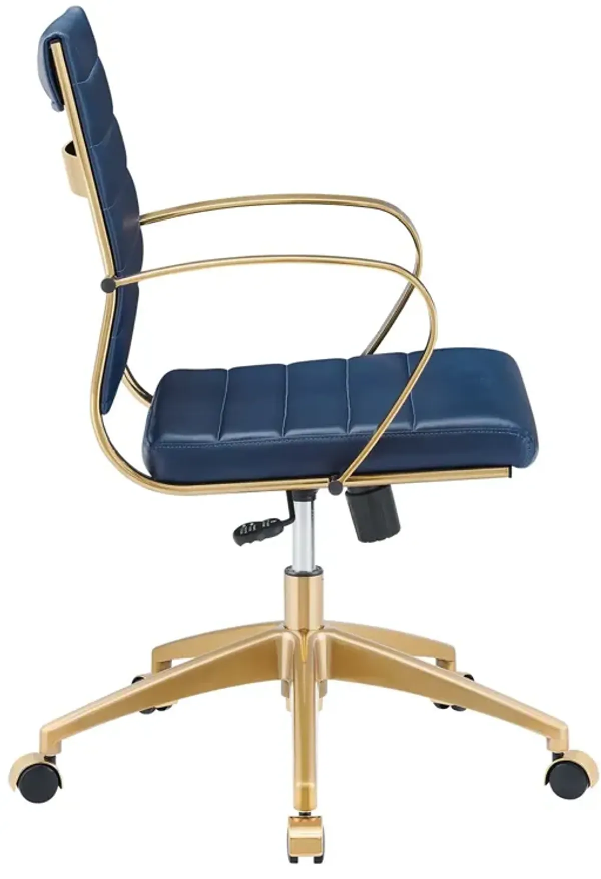 Modway Furniture - Jive Gold Stainless Steel Midback Office Chair Gold Black