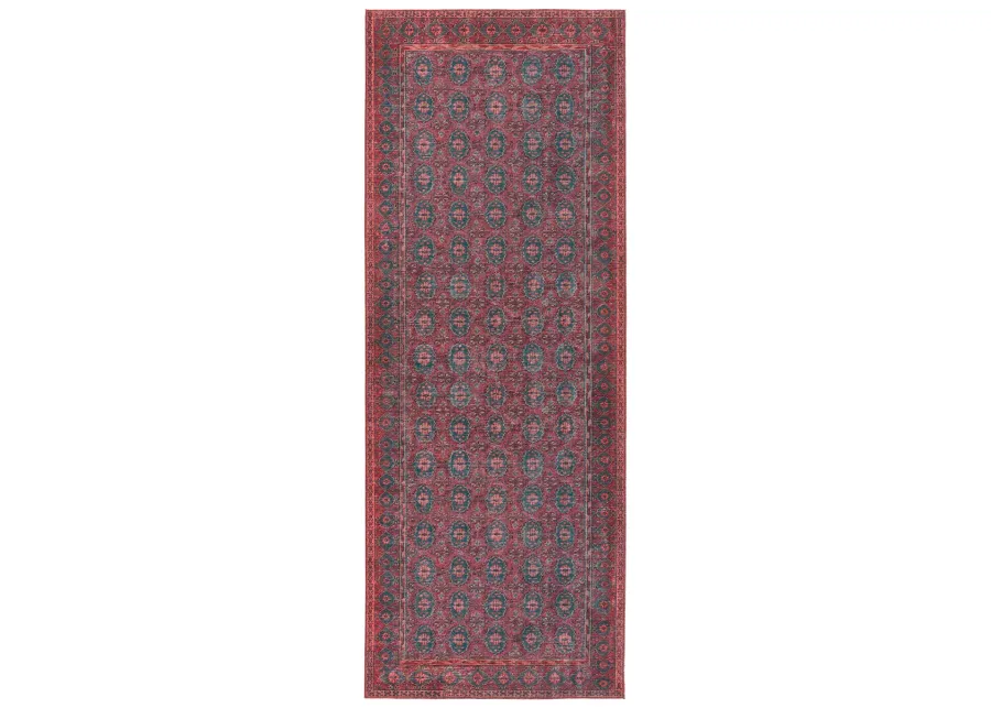 Harman Hold K Lester Kalinar Red 3'1" x 8' Runner Rug