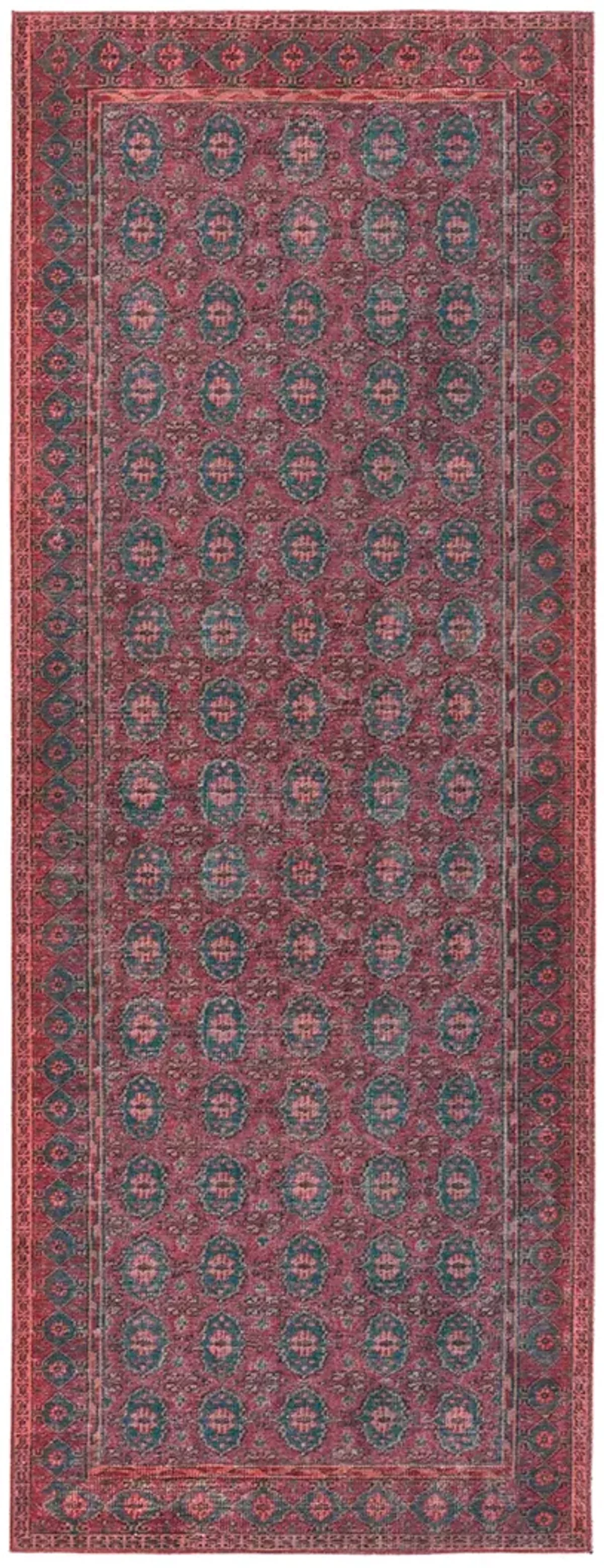 Harman Hold K Lester Kalinar Red 3'1" x 8' Runner Rug